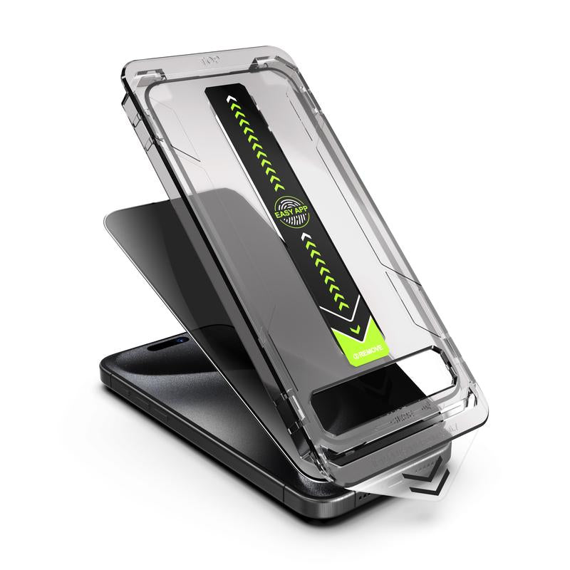 UnBreak-Glass 28° Anti-Spy iPhone Screen Protector — Full-Coverage 9H Tempered Glass with Zero Bubbles