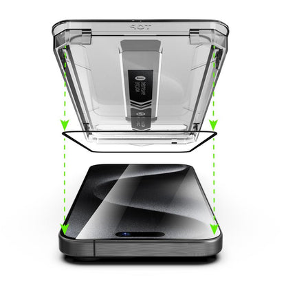 UnBreak-Glass 28° Anti-Spy iPhone Screen Protector — Full-Coverage 9H Tempered Glass with Zero Bubbles