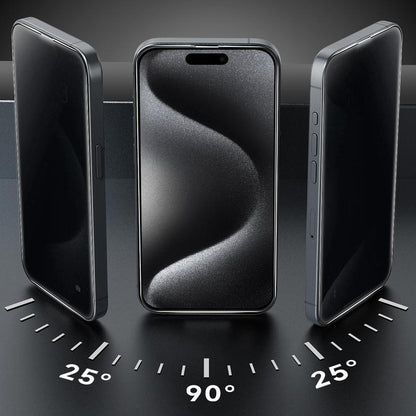 UnBreak-Glass 28° Anti-Spy iPhone Screen Protector — Full-Coverage 9H Tempered Glass with Zero Bubbles