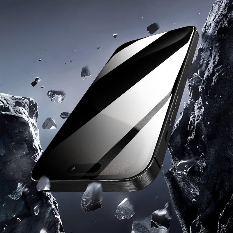 UnBreak-Glass 28° Anti-Spy iPhone Screen Protector — Full-Coverage 9H Tempered Glass with Zero Bubbles