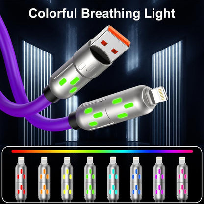 One Cable to Charge Them All — 6.6 ft 4-in-1 USB-C PD Cable with Lightning, USB-A, USB-C & Data Sync